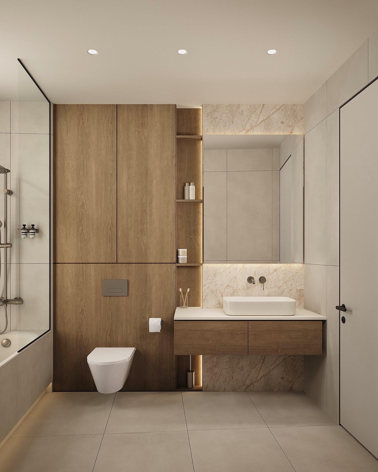 Slopes interior by COBALT, Paphos, Cyprus - guest bathroom