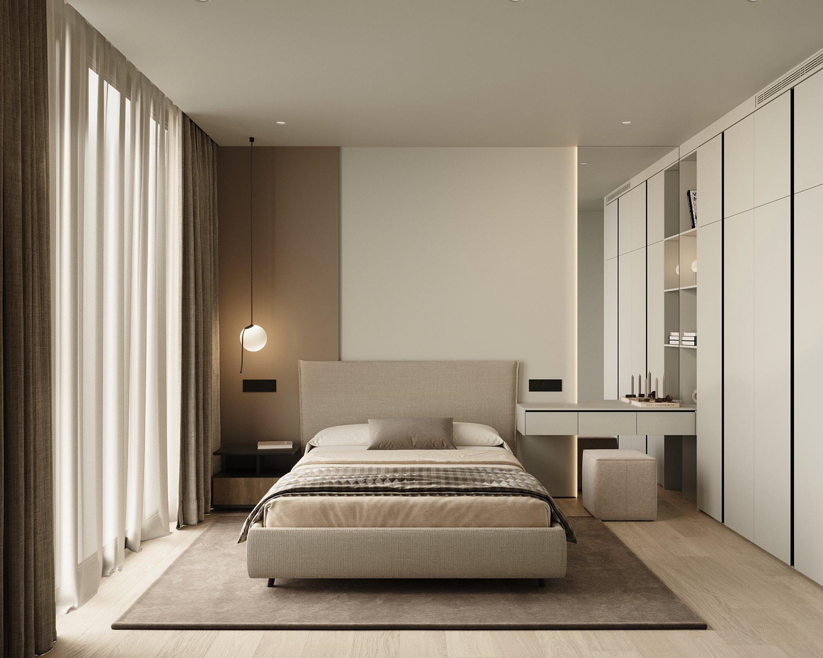 Slopes interior by COBALT, Paphos, Cyprus - guest bedroom