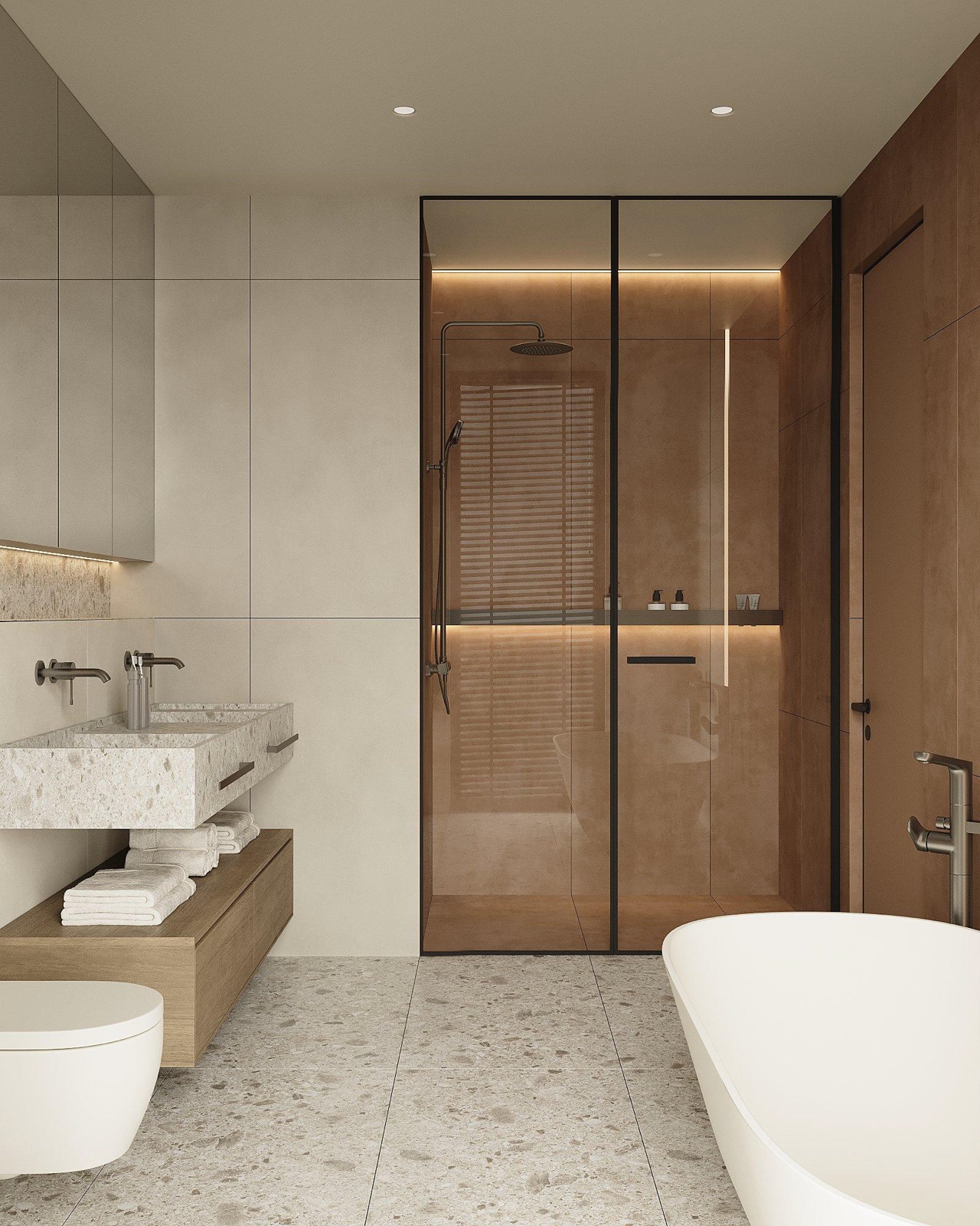 Slopes interior by COBALT, Paphos, Cyprus - bathroom