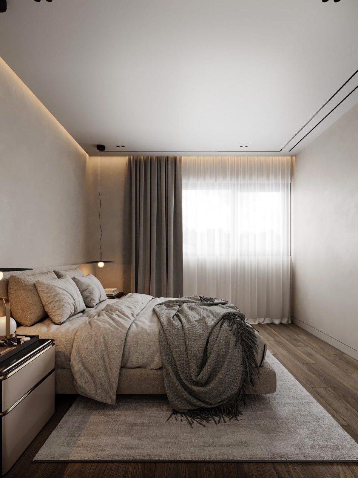 Duplex Apartment interior by COBALT, Limassol, Cyprus - bedroom