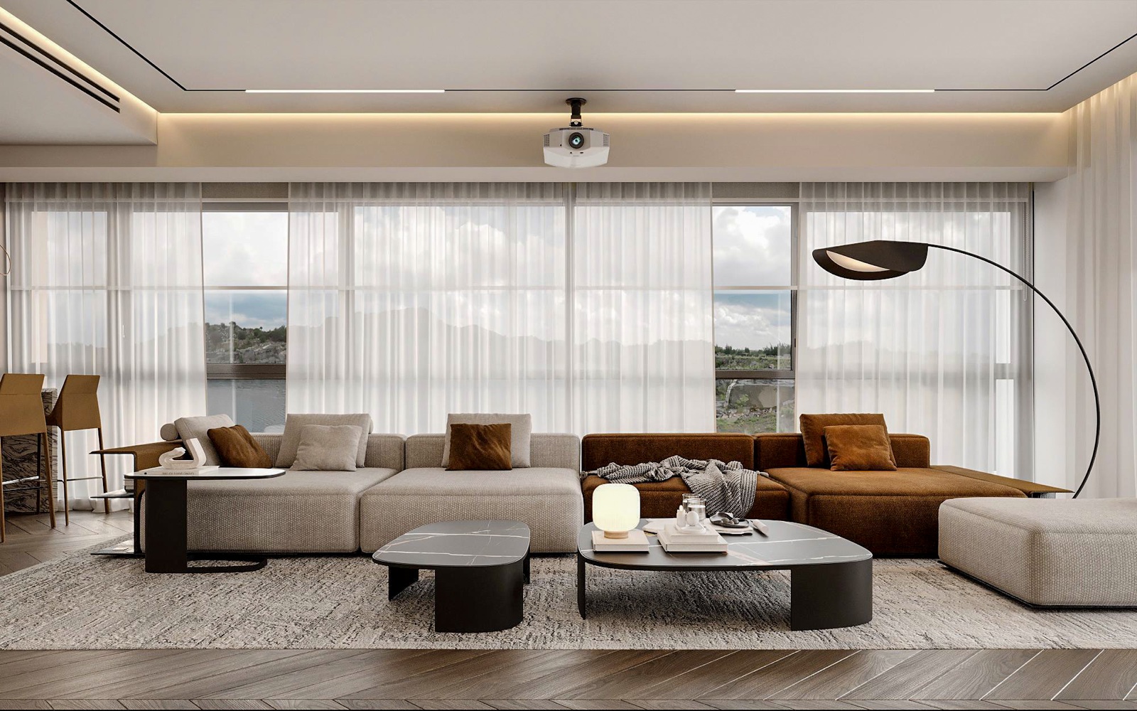 upper level living room