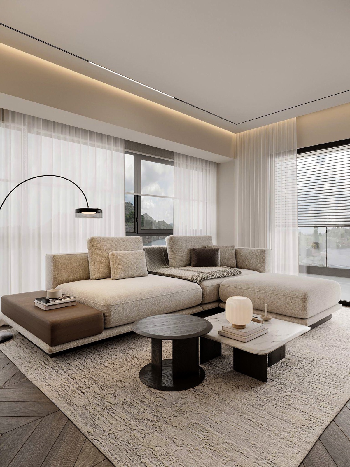 Duplex Apartment interior by COBALT, Limassol, Cyprus - lounge corner
