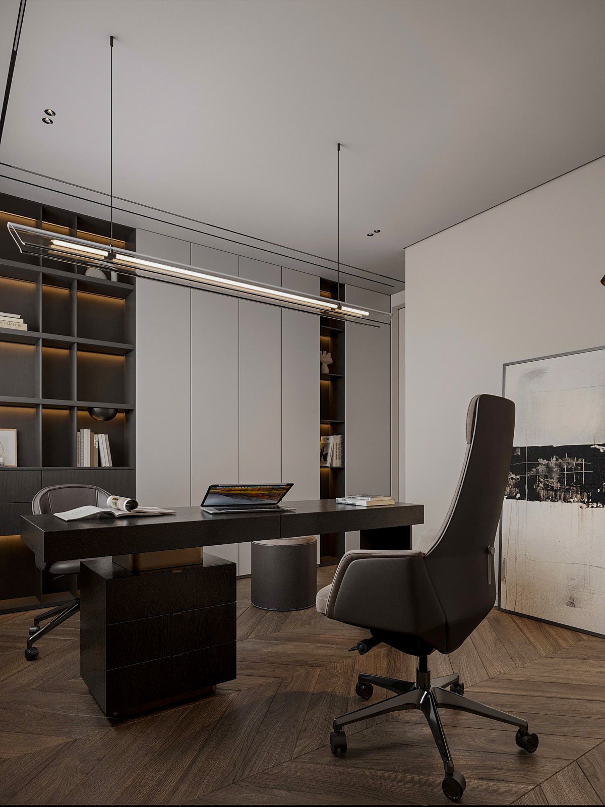Duplex Apartment interior by COBALT, Limassol, Cyprus - home office