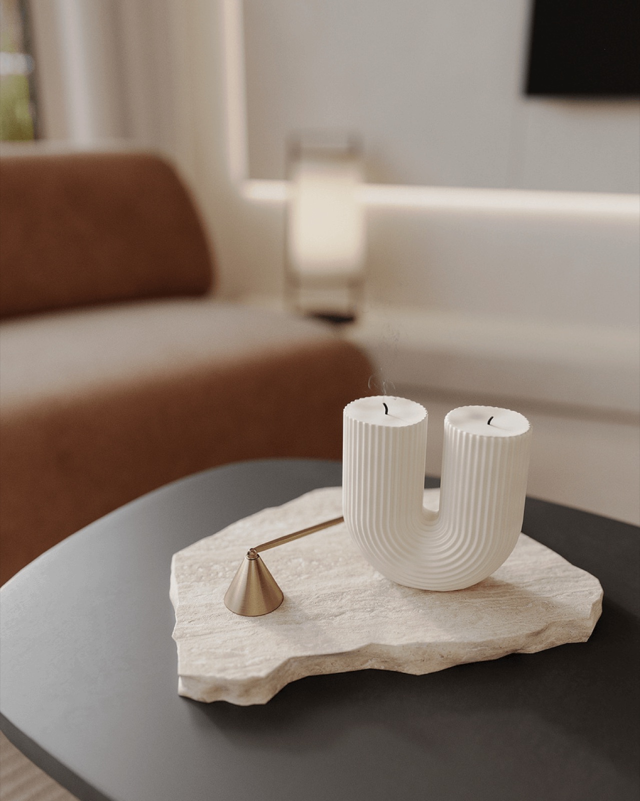 Harmony Home interior by COBALT, Limassol, Cyprus - coffee table detail