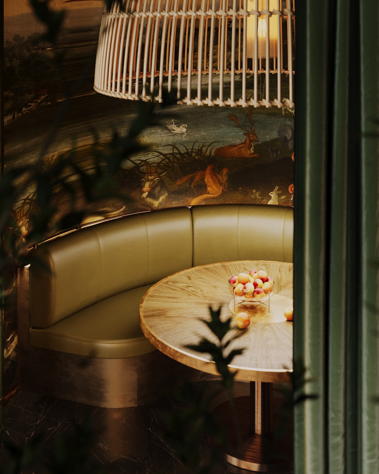 Roof Bar interior by COBALT, Kyiv, Ukraine - private booth close-up
