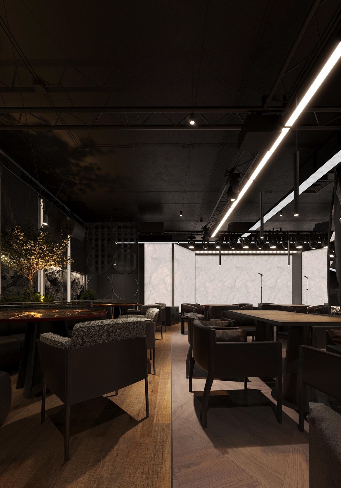 Karaoke Club interior by COBALT, Limassol, Cyprus - stage view