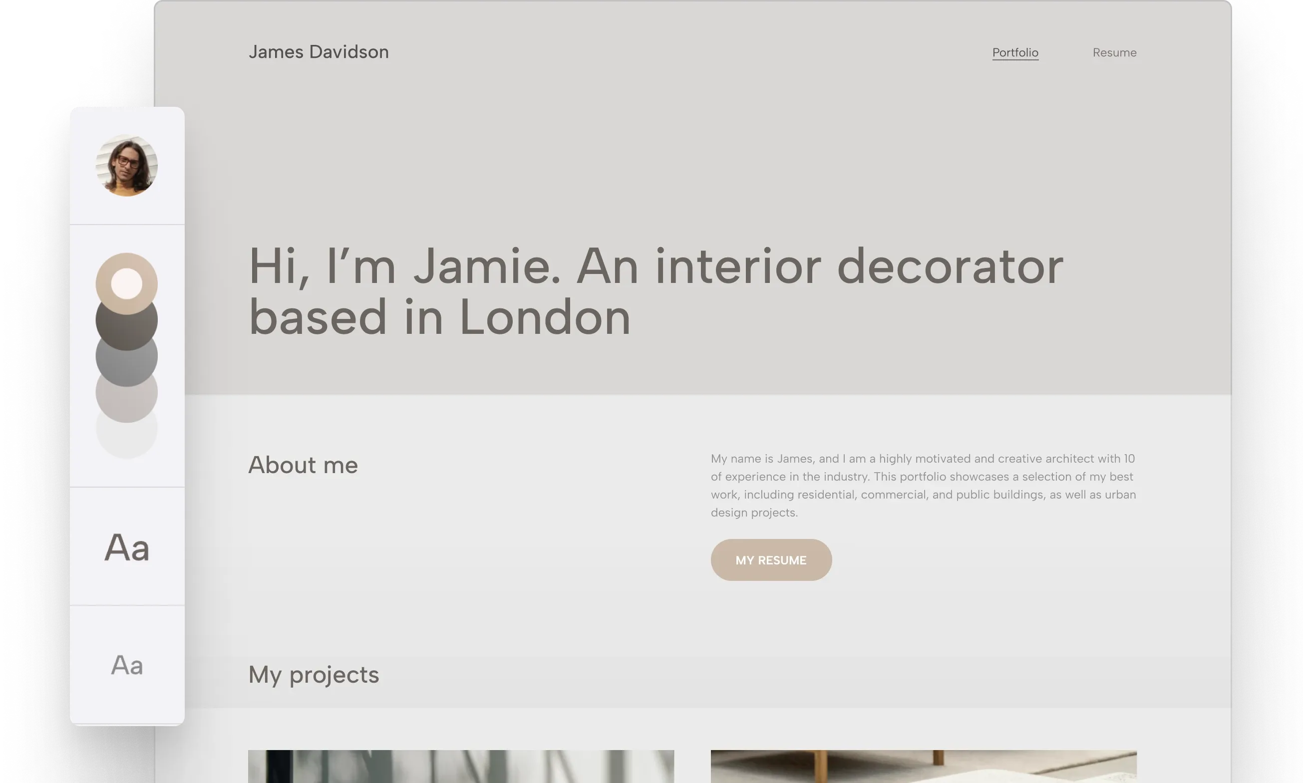 Archifolio website