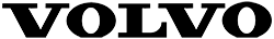 Volvo logo in black.