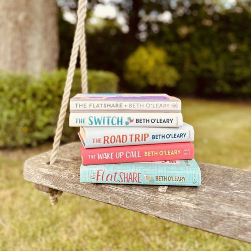 Beth's books picture