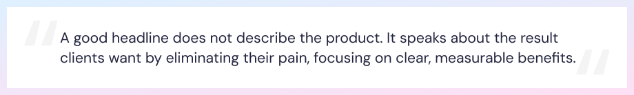 How to turn a pain into a high-converting headline