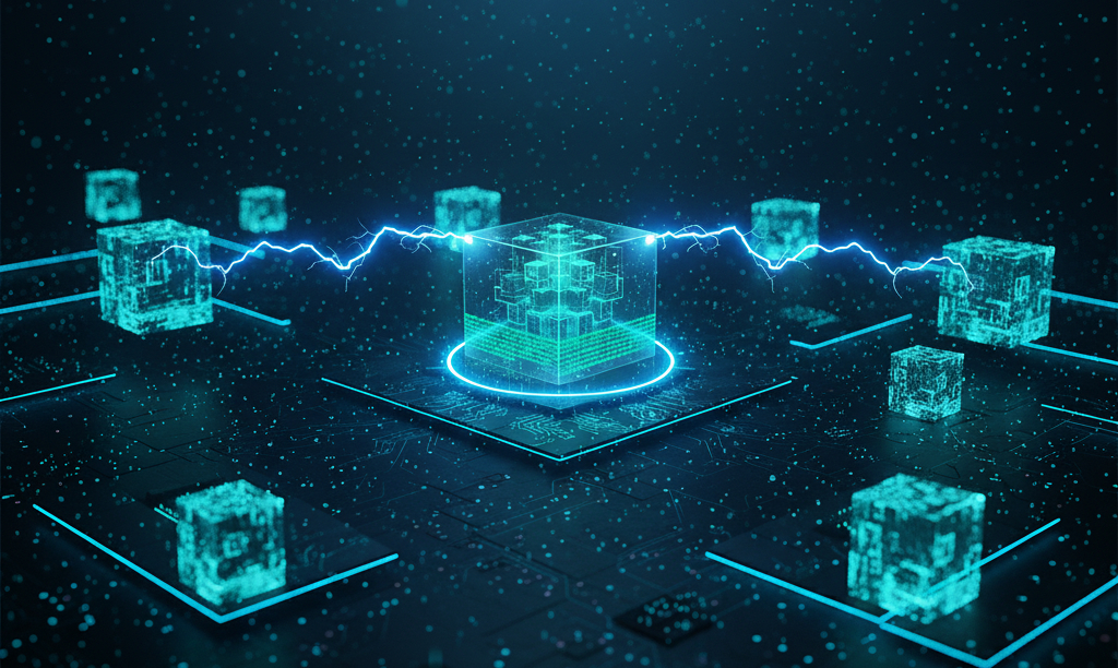 a series of blocks interconnected 