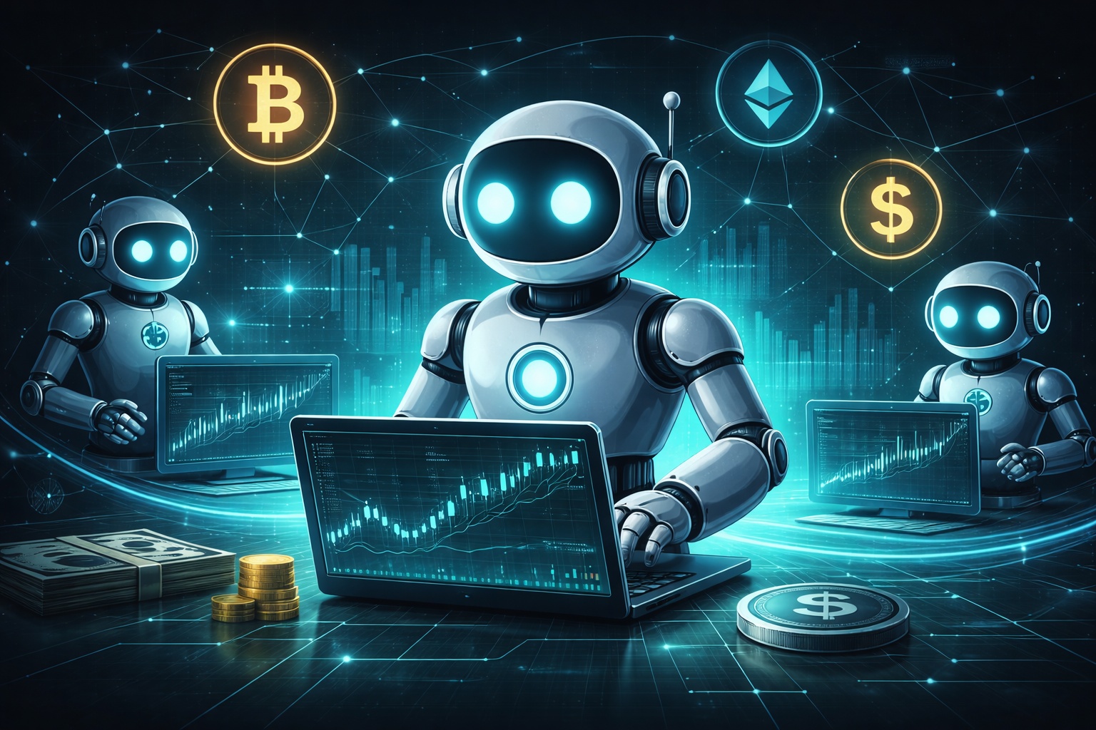 Агенты искусственного интеллекта в торговле: описание криптопроектов, агентов искусственного интеллекта для торговли криптовалютами и рынка Форекс