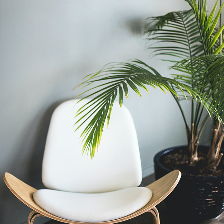 white sofa chair