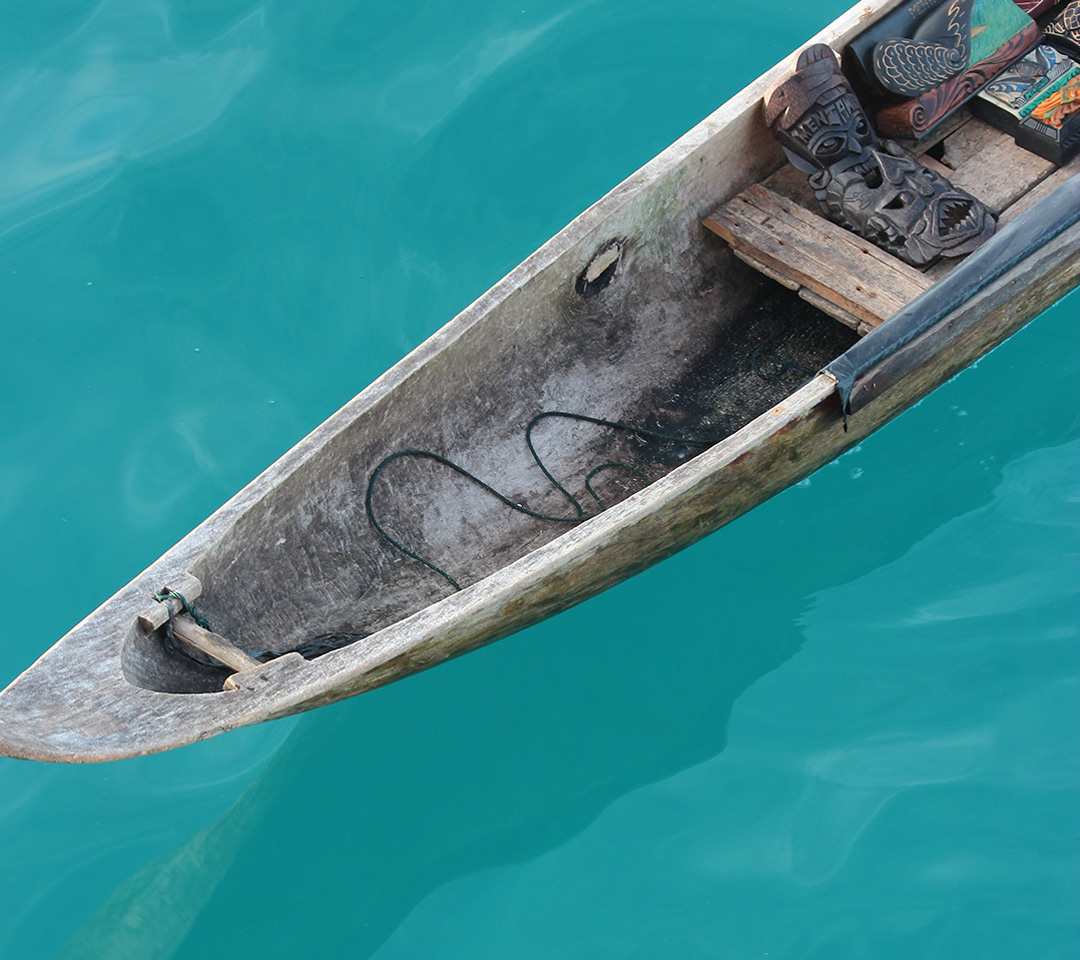 tail boat in the sea