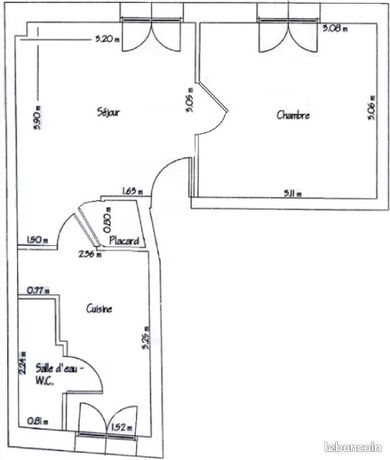 Appartement - 2 pièces - 29 M2