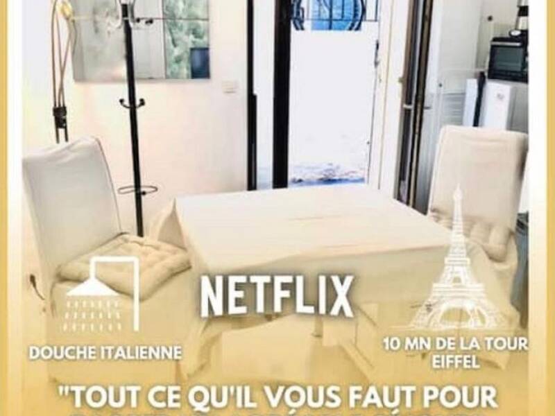 Location appartement de 28m2 à PARIS 15