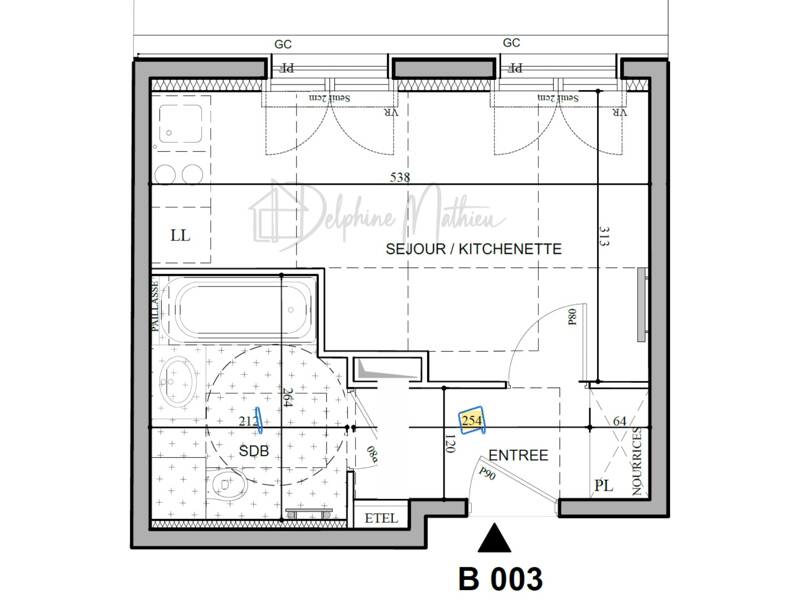 Location appartement de 23m2 à LE PLESSIS ROBINSON