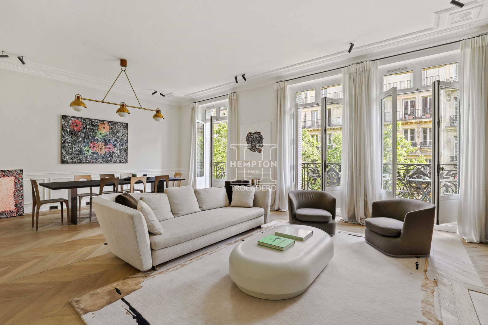 Appartement 142 m² rénové 4 pièces Paris 16 Avenue Victor Hugo