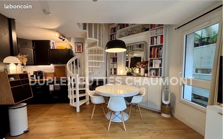 DUPLEX 2 PIECES 47,1m2 BUTTES CHAUMONT