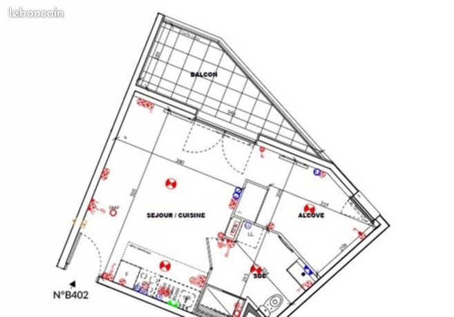 Studio 1 pièce 32 m2