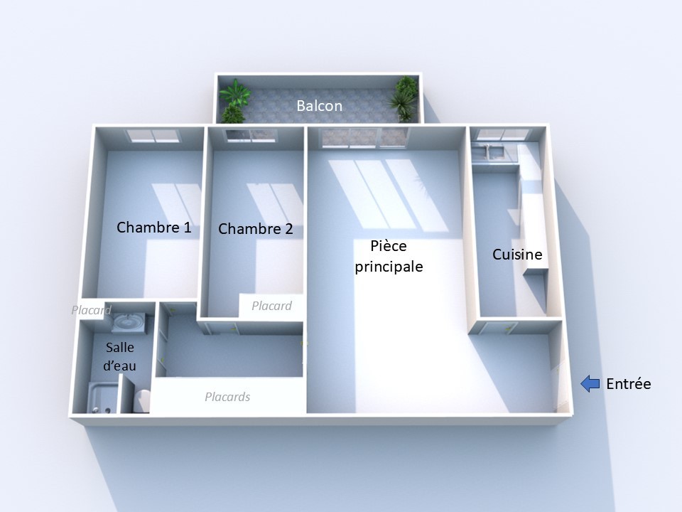 Vente appartement de 51m2 à L HAY LES ROSES