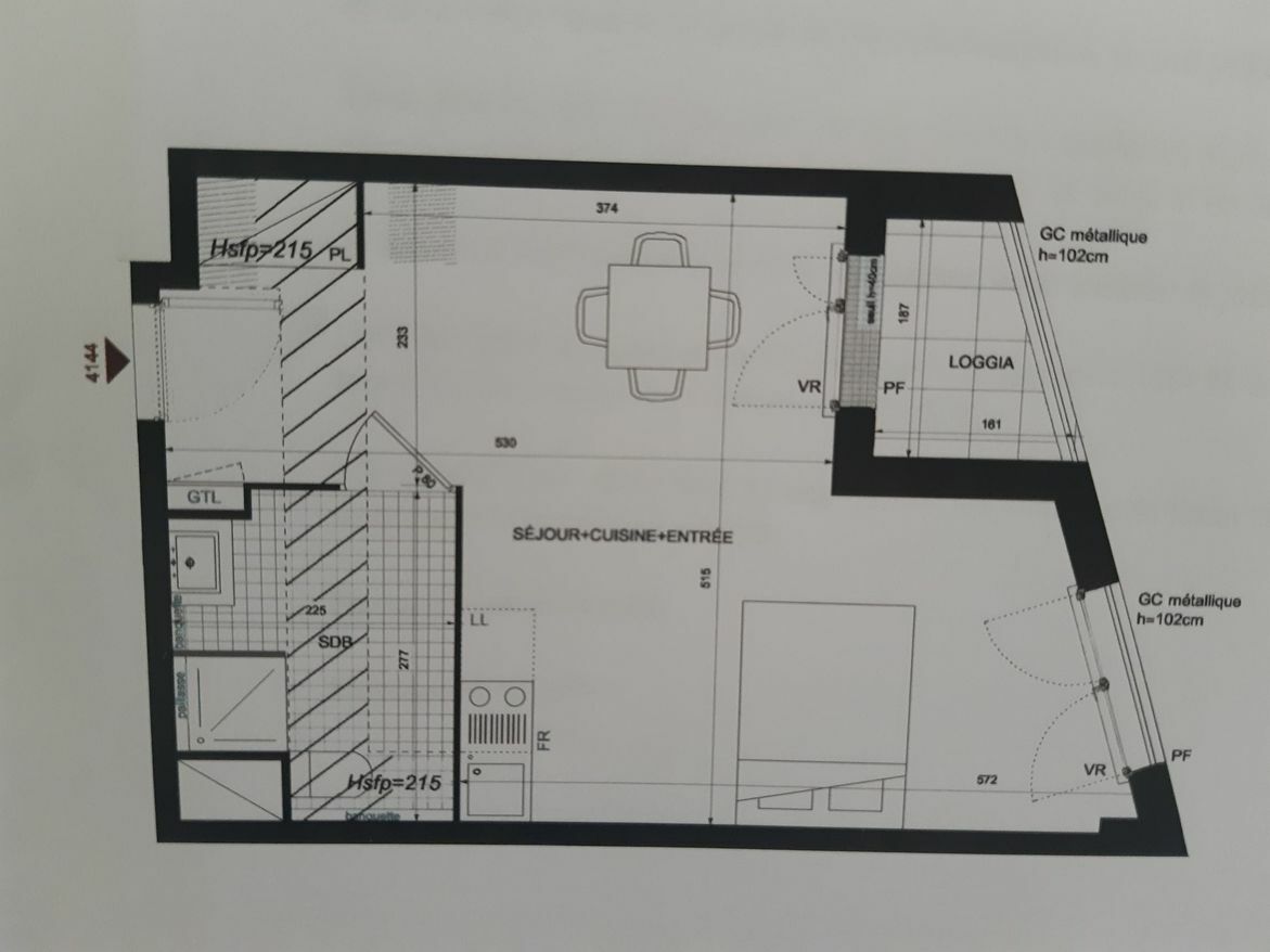 Vente appartement de 32m2 à ROMAINVILLE