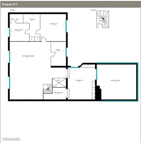 Vente appartement Luxembourg dernier étage avec terrasse et parking