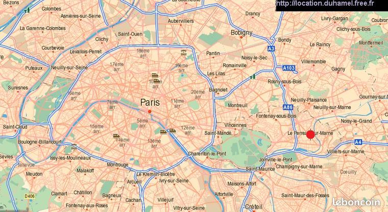 Studio in a secure residence with parking, storage, and elevator - City center - Le Perreux