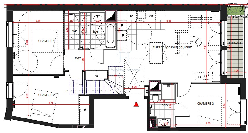 Sale apartment of 87 sqm in SCEAUX