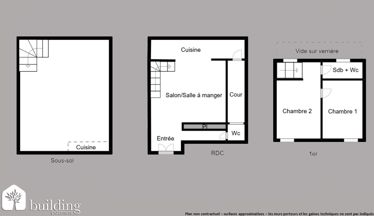 For sale - Paris 17th Ternes / Wagram - 4-room apartment like a house of 75.41 sqm Carrez