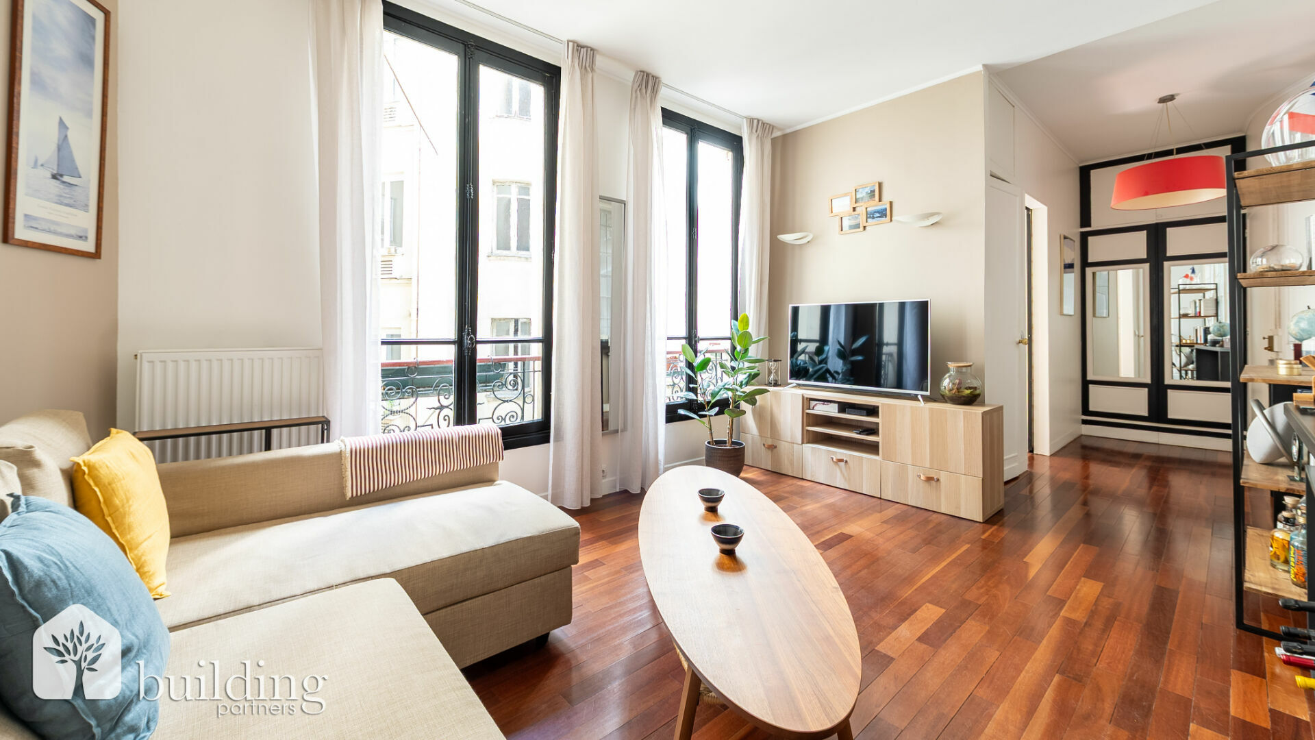 In vendita - Parigi 8° Batignolles - Appartamento di 3 locali di 53,45 mq (68,69 mq calpestabili) al 2° piano