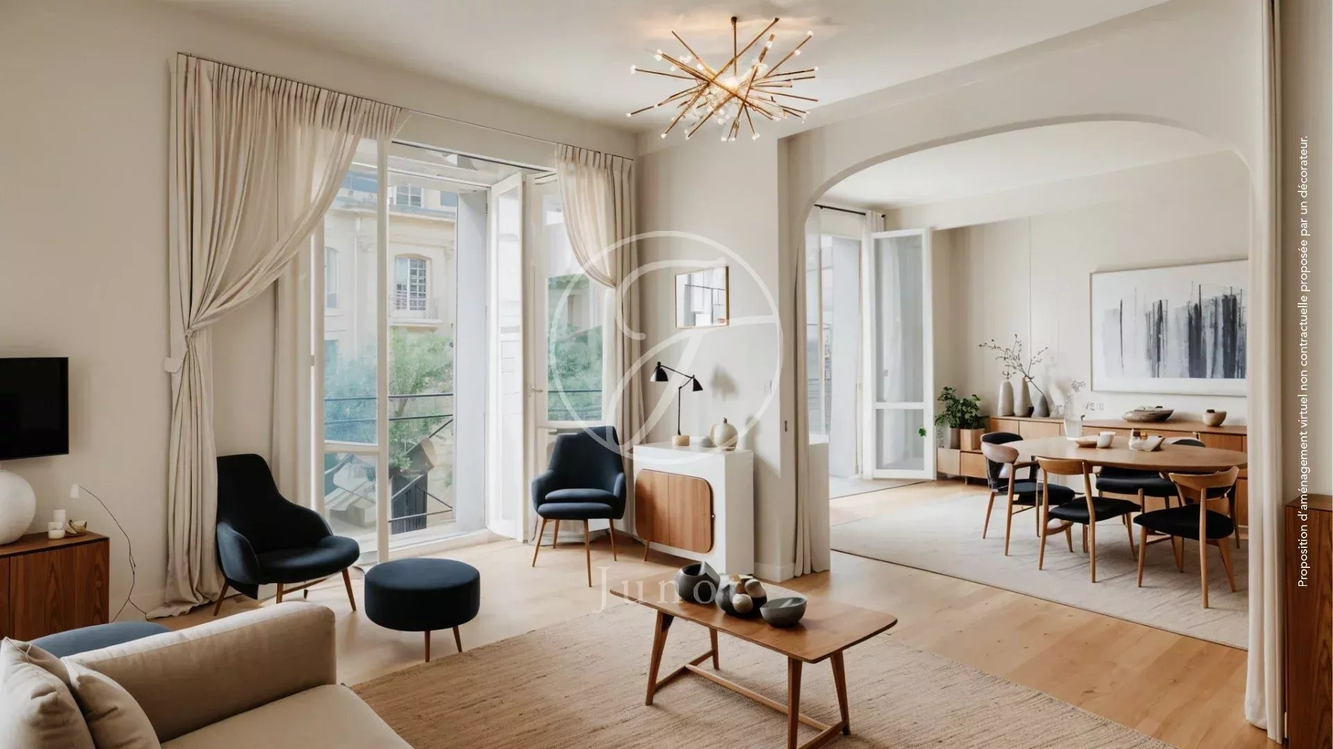 Appartement 4 pièces 107 m² vue Tour Eiffel Paris 7e