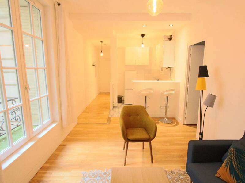 Furnished T2 36sqm 1st Floor Paris 17 Metro Pereire