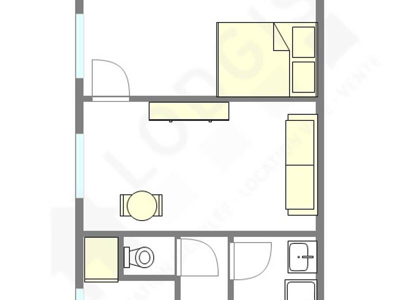 Location appartement de 30m2 à PARIS 15