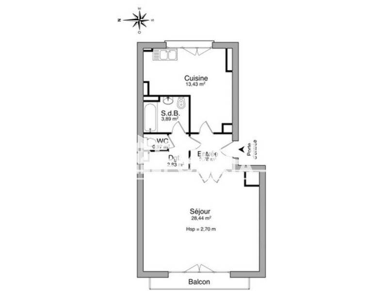 Location appartement de 53m2 à CHATENAY MALABRY