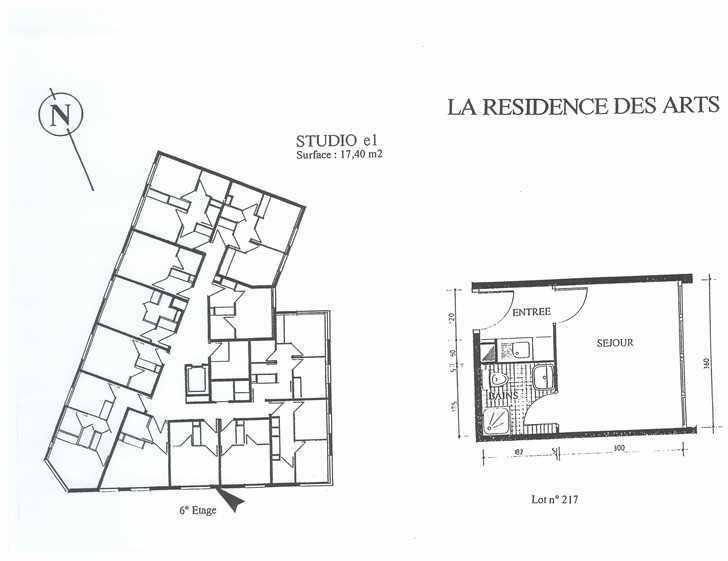 MONTPELLIER - APPARTEMENT Meublé ST - 17.40m2