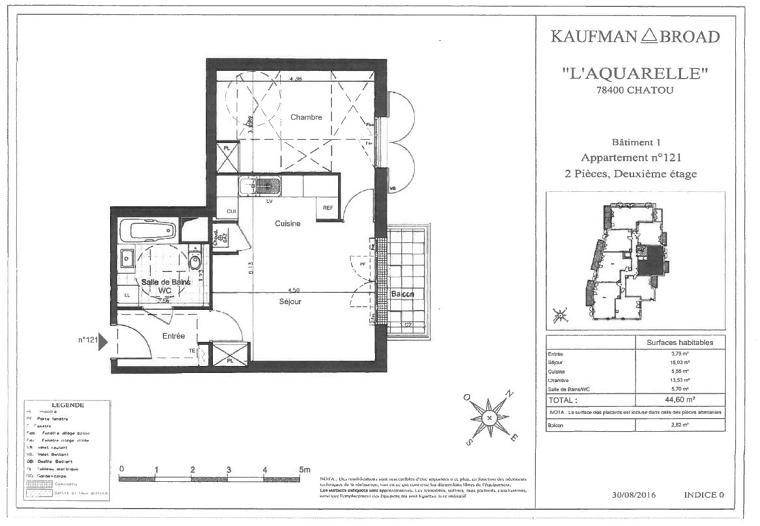 Location appartement de 44m2 à CHATOU
