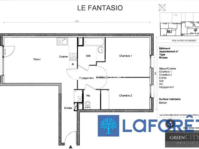 Location appartement de 60m2 à SAVIGNY SUR ORGE