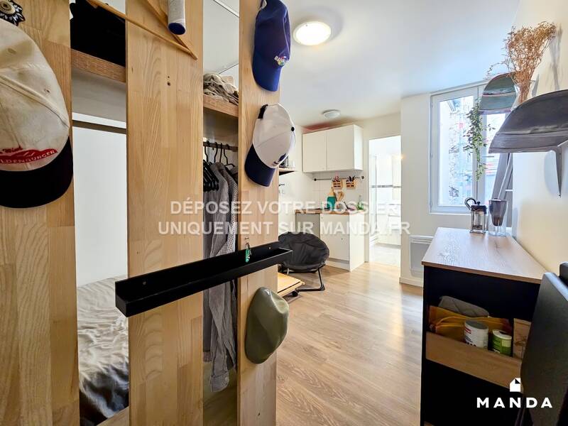 Location appartement de 15m2 à PARIS 19