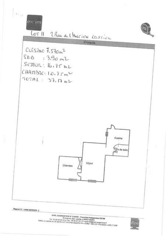 MONTPELLIER - APPARTEMENT Meublé T2 - 37.17m2