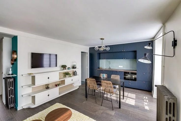 T2 27 mq con cucina aperta a Parigi 20 vicino ai trasporti