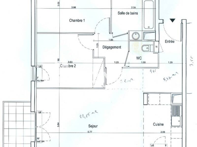 67 sqm apartment for rent in MASSY