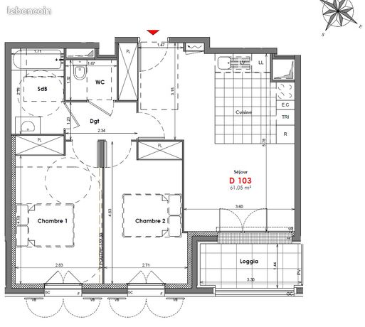 Three-room apartment