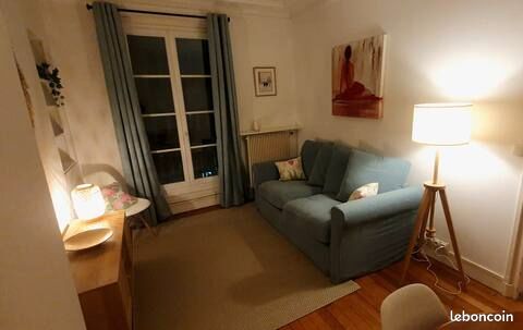 Furnished T2 37 sqm Bright Apartment Paris 11 Mobility Lease Available