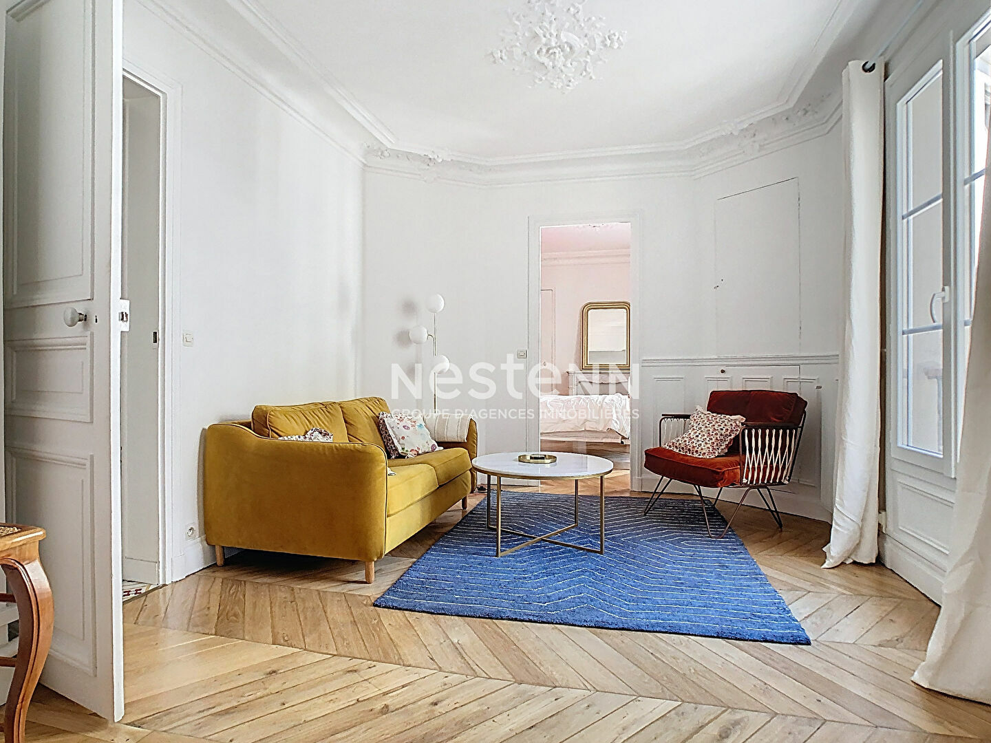 Furnished 3-room apartment 57sqm Paris 8th Rue de Constantinople