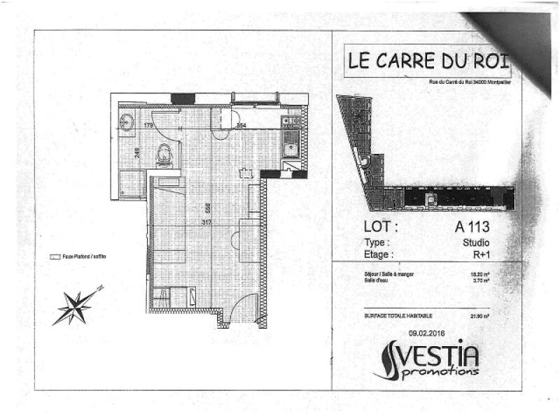 MONTPELLIER - STUDIO APARTMENT - 21.90sqm