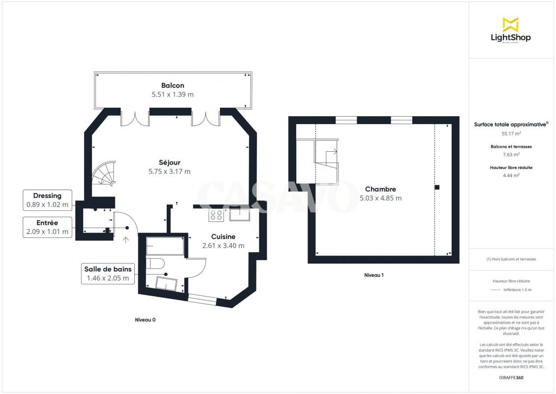 For sale: 55 sqm apartment in Levallois-Perret.