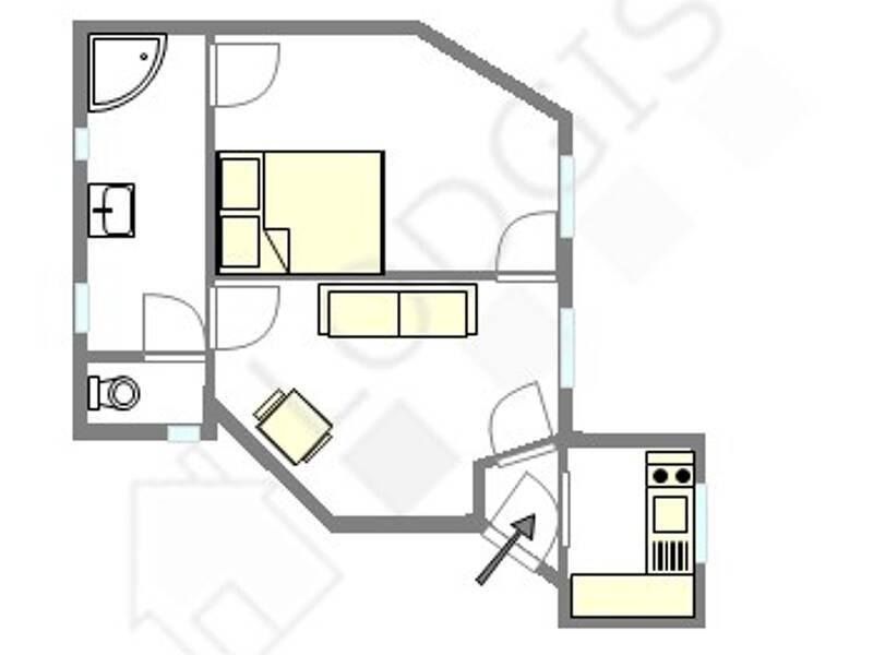 30sqm apartment for rent in PARIS 19