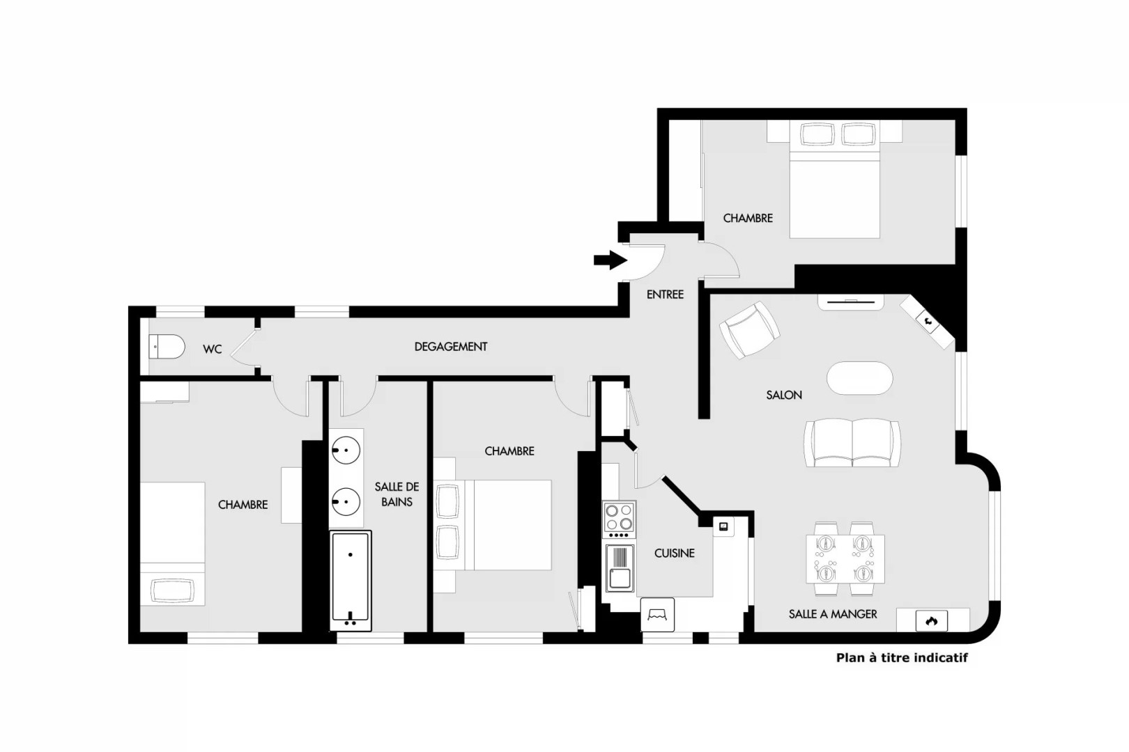 Sale apartment of 81 sqm in PARIS 12