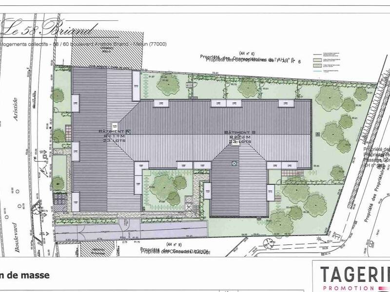إيجار شقة بمساحة 43م² في ميلون
